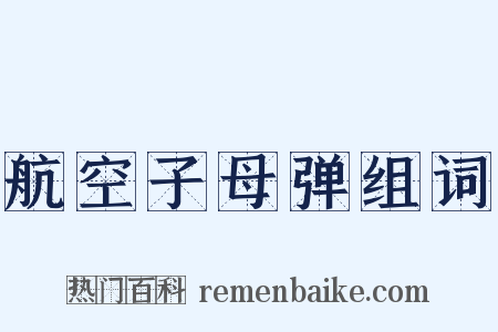 航空子母弹组词是什么意思的图片